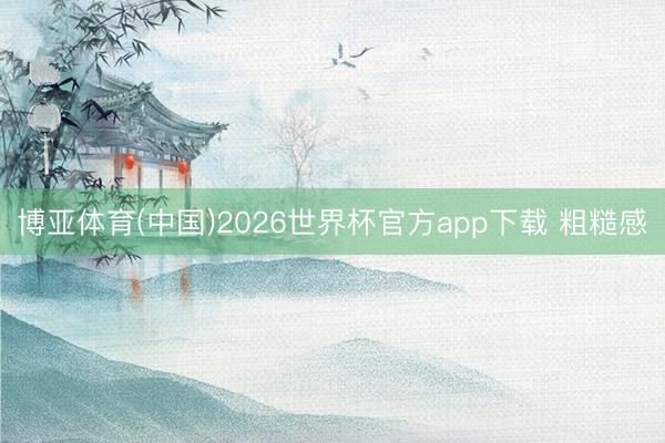 博亚体育(中国)2026世界杯官方app下载 粗糙感